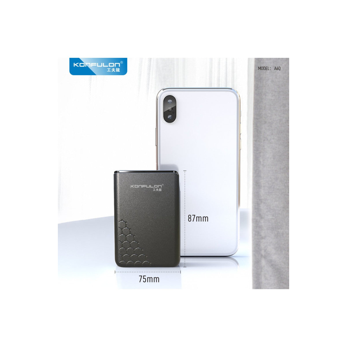 Konfulon A6Q 22.5W Usb 3.0 ve 20W Type-C Çıkışlı 10.000 mAh PD Powerbank