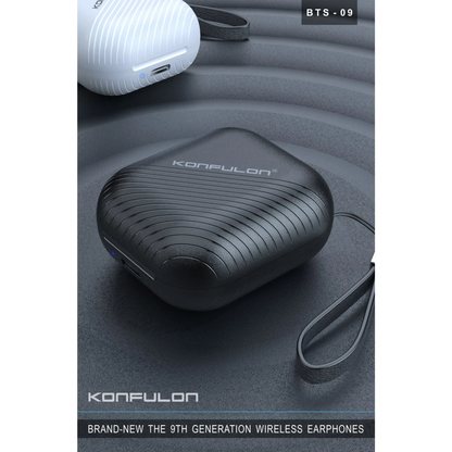 Konfulon BTS09 Kablosuz Airpods Kulaklık - Siyah