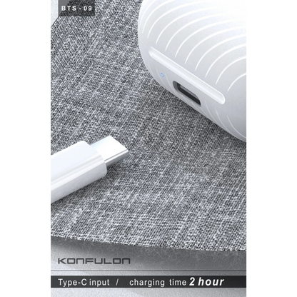 Konfulon BTS09 Kablosuz Airpods Kulaklık - Siyah