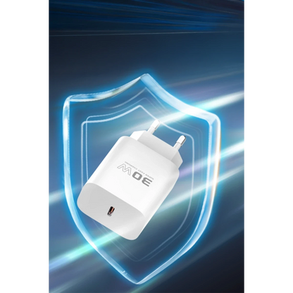 Konfulon C87C 30W Type-C Çıkışlı Ekstra DL50 1M Type-C to Lightning Kablolu PD Şarj Cihazı - Beyaz