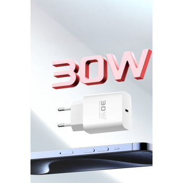 Konfulon C87C 30W Type-C Çıkışlı Ekstra DL50 1M Type-C to Lightning Kablolu PD Şarj Cihazı