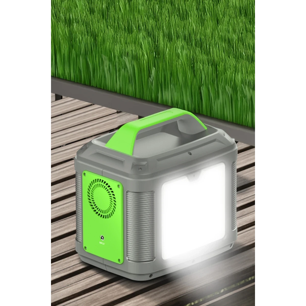 Konfulon CN04 Powerbank 300W 60.000 mAh 5W Led Işıklı Kamp Şarj PD 60W - Gri