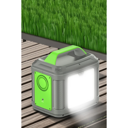 Konfulon CN04 Powerbank 300W 60.000 mAh 5W Led Işıklı Kamp Şarj PD 60W - Gri