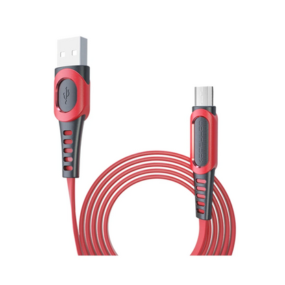 Konfulon DC01 Süper Hızlı Micro USB Kablo 1M 2.4A - Kırmızı