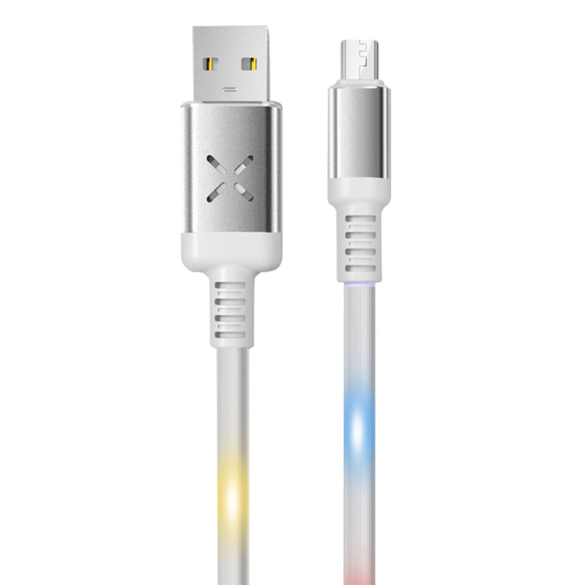 Konfulon DC09 Ses Duyarlı Işıklı Micro USB Kablo 1M 2A