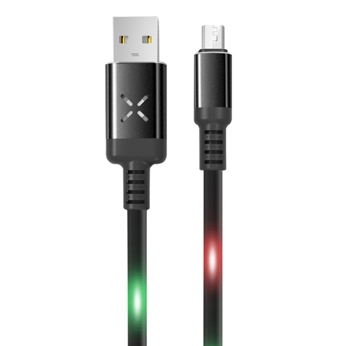 Konfulon DC09 Ses Duyarlı Işıklı Micro USB Kablo 1M 2A