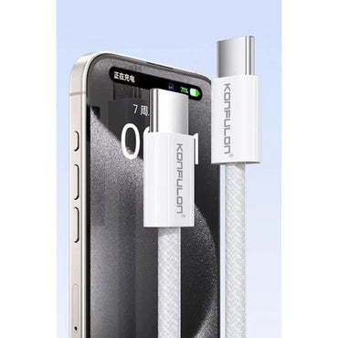 Konfulon DC130 2M 60W Type-C to Type-C Örgülü Hızlı Şarj Kablosu