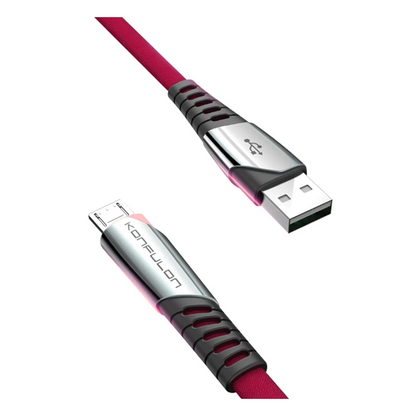 Konfulon DC16 Micro USB Kablo 1M 2.4A - Kırmızı