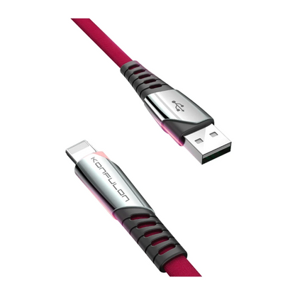 Konfulon DC17 Lightning Kablo iphone Uyumlu 1M 2.4A - Kırmızı