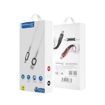 Konfulon DC24 Micro USB Kablo 1.2M 4A - Beyaz