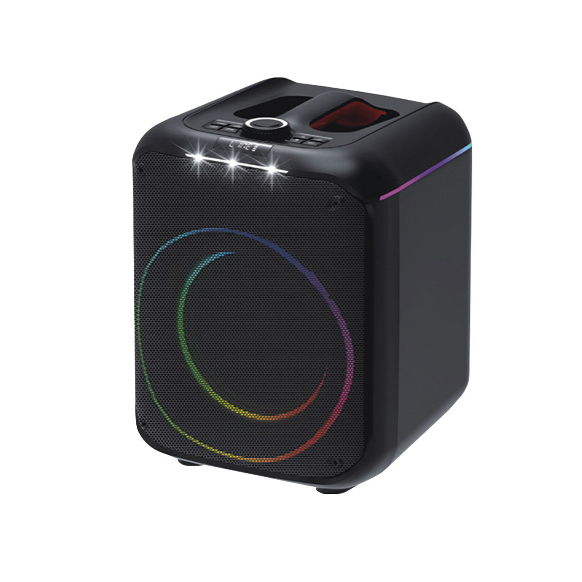 Konfulon F39 25W Sürücülü RGB Işıklı 2 Adet Mikrofonlu Bluetooth 5.3 Kablosuz Hoparlör – Siyah