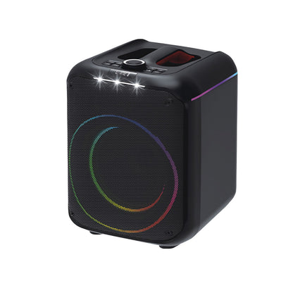 Konfulon F39 25W Sürücülü RGB Işıklı 2 Adet Mikrofonlu Bluetooth 5.3 Kablosuz Hoparlör – Siyah