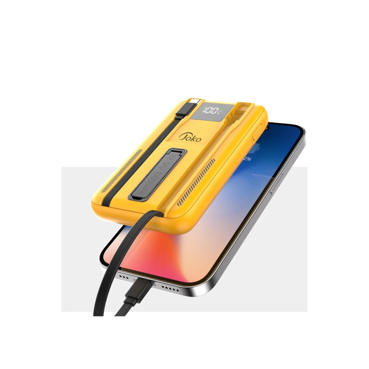 Joko J39 10.000 mAh 20W PD Dahili Kablolu Magsafe Powerbank - Siyah