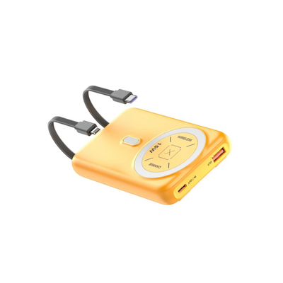 Joko J39 10.000 mAh 20W PD Dahili Kablolu Magsafe Powerbank - Turuncu