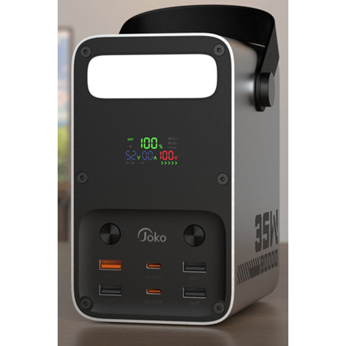Joko J52 80.000 mAh Dijital Şarj Göstergeli Led Işıklı 35W PD Powerbank