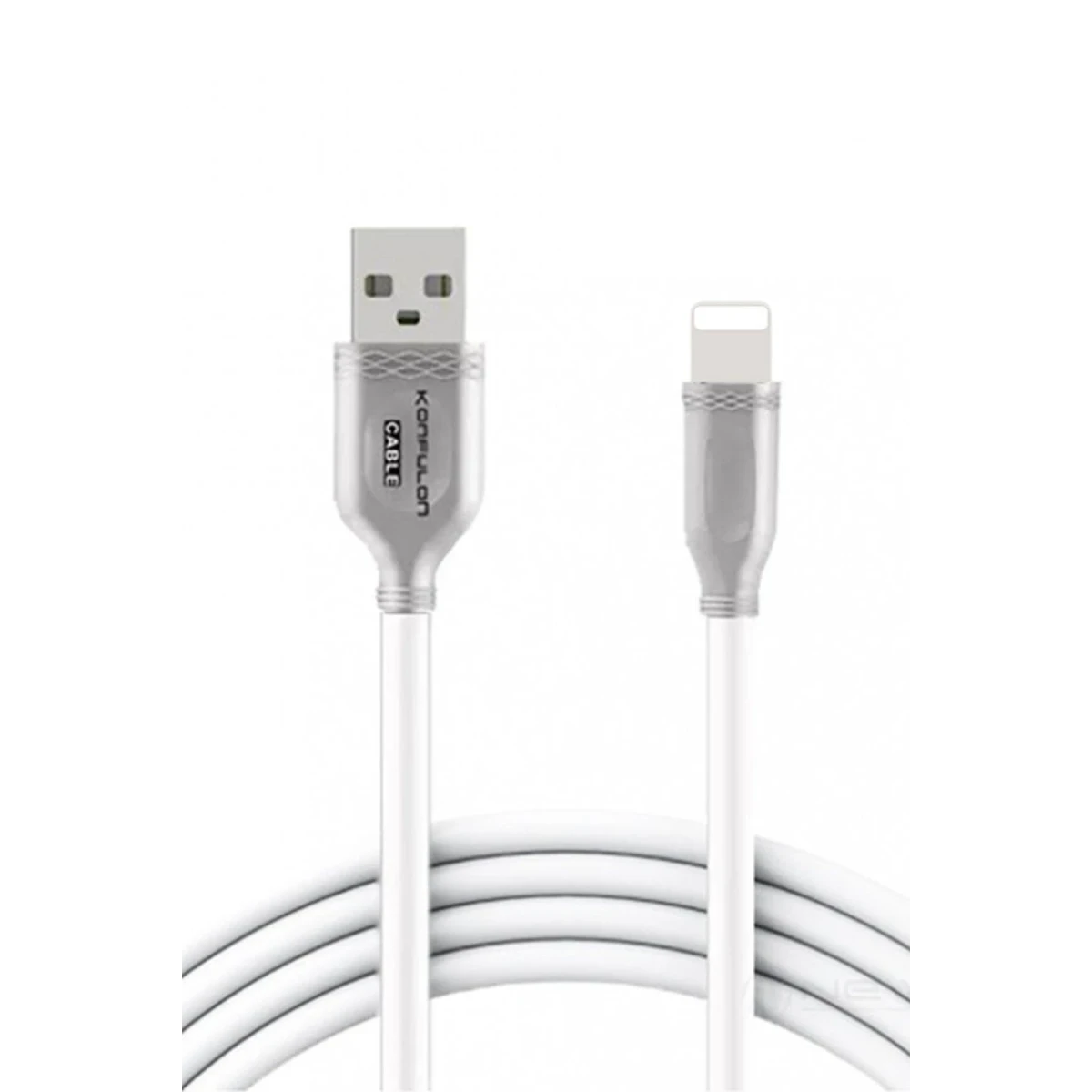 Konfulon S48 Lightning Kablo iphone Uyumlu 1M 3A - Beyaz