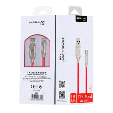 Konfulon S48 Lightning Kablo iphone Uyumlu 1M 3A