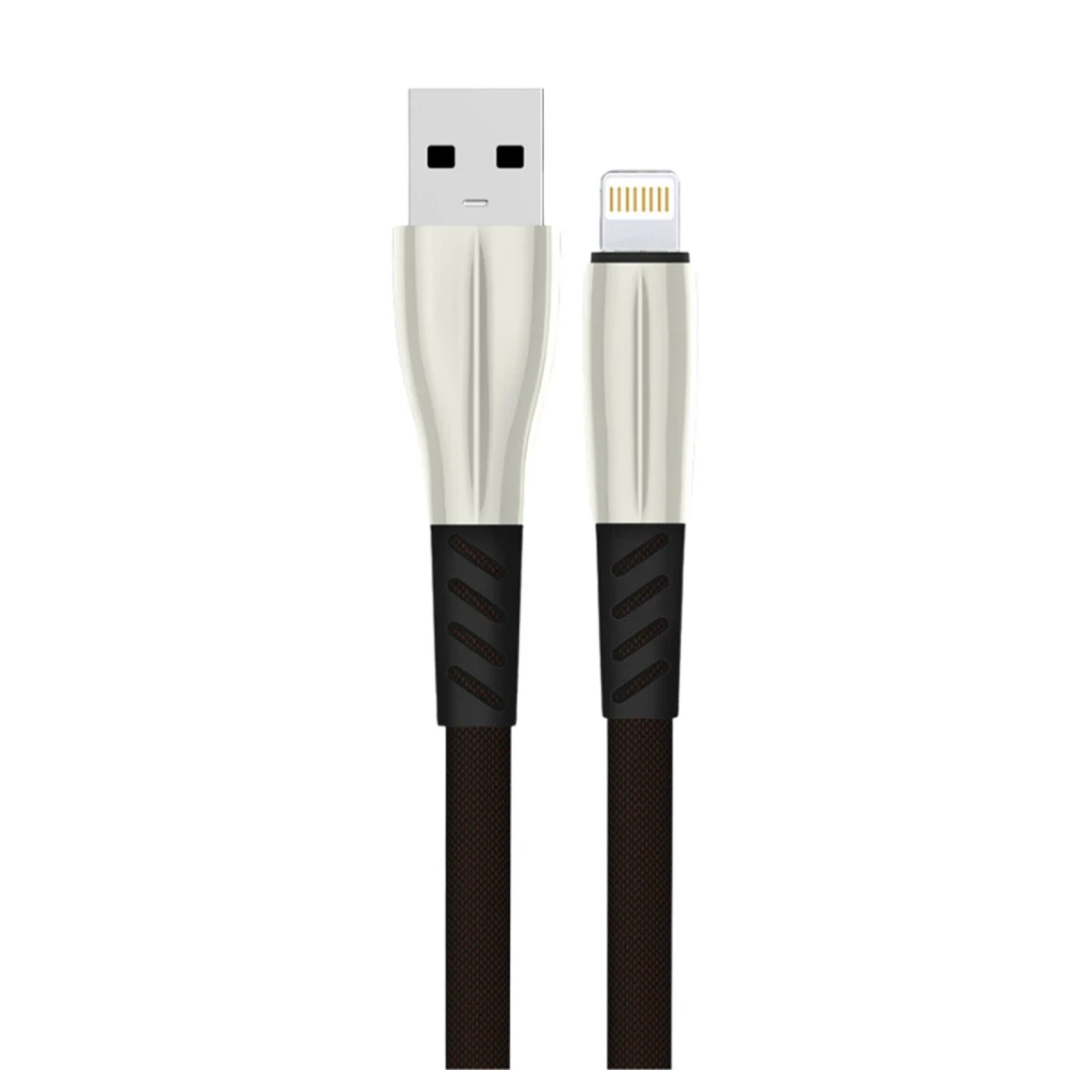 Konfulon S89 Metal Uçlu Lightning Kablo iphone Uyumlu 1M 2.4A - Siyah