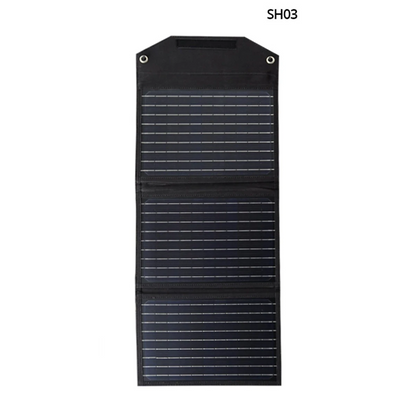 Konfulon SH-03 30W Hızlı Şarj Taşınabilir Güneş Enerji Paneli Şarj İstasyonu - Siyah