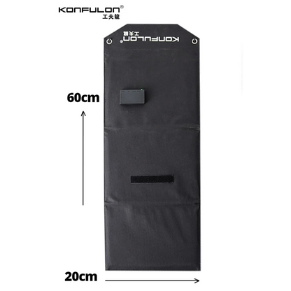 Konfulon SH-03 30W Hızlı Şarj Taşınabilir Güneş Enerji Paneli Şarj İstasyonu - Siyah
