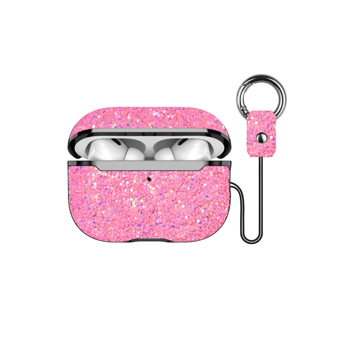 Onegif Apple Airpods 3 (3.nesil) Bright Simli Airpods Kapak - Pembe