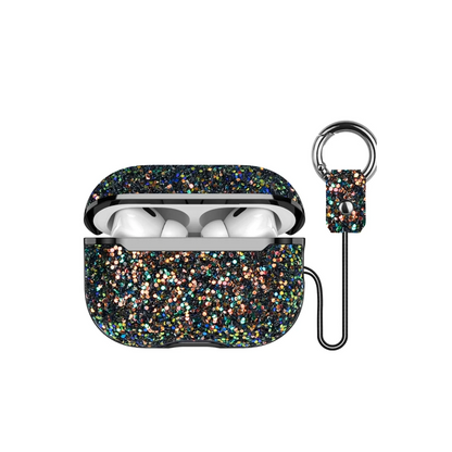 Onegif Apple Airpods Pro 2 (2.nesil) Bright Simli Airpods Kapak - Siyah