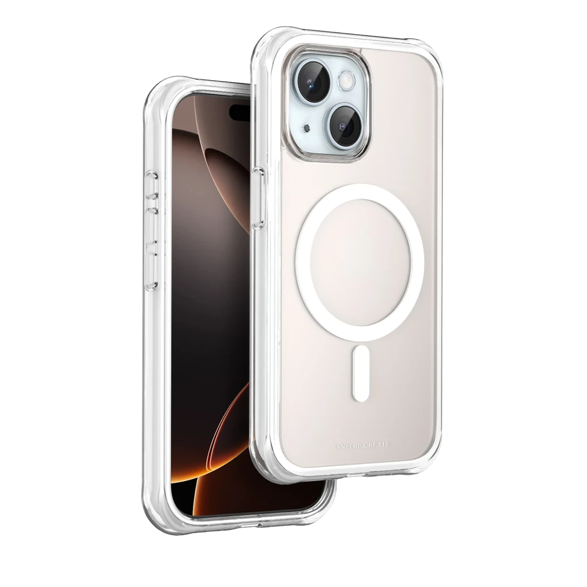 Onegif Apple iPhone 15 Hulk Magsafe Kapak - Beyaz
