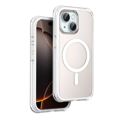 Onegif Apple iPhone 15 Hulk Magsafe Kapak - Beyaz