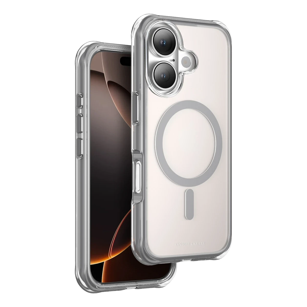 Onegif Apple iPhone 16 Hulk Magsafe Kapak - Titan Gri