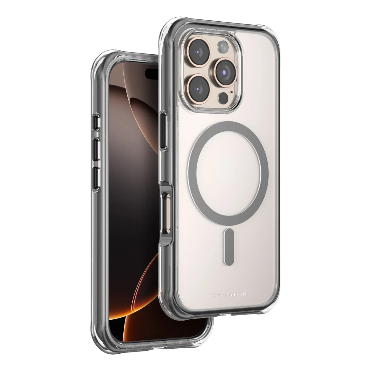 Onegif Apple iPhone 16 Pro Hulk Magsafe Kapak - Siyah