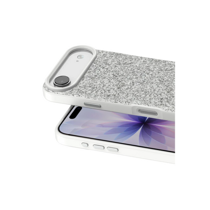 Onegif Apple iPhone 17 Air Bright Simli Kapak - Beyaz