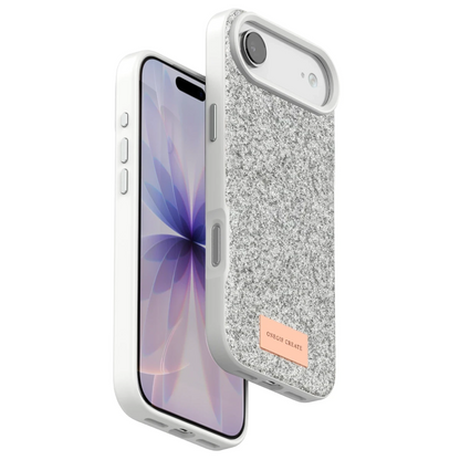 Onegif Apple iPhone 17 Air Bright Simli Kapak - Beyaz