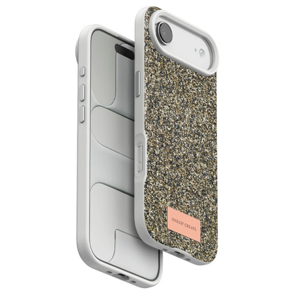 Onegif Apple iPhone 17 Air Bright Simli Kapak - Çöl Titanyum