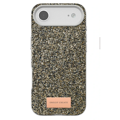 Onegif Apple iPhone 17 Air Bright Simli Kapak - Çöl Titanyum
