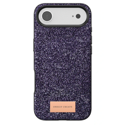 Onegif Apple iPhone 17 Air Bright Simli Kapak - Derin Mor