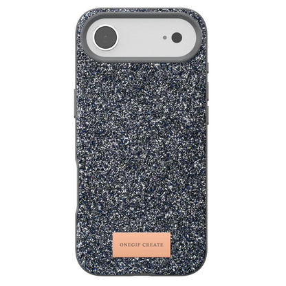 Onegif Apple iPhone 17 Air Bright Simli Kapak - Gümüş