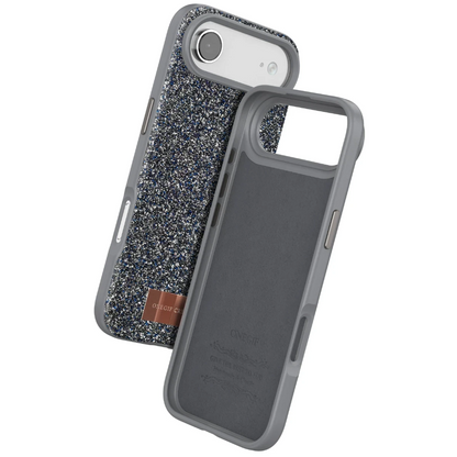 Onegif Apple iPhone 17 Air Bright Simli Kapak - Gümüş