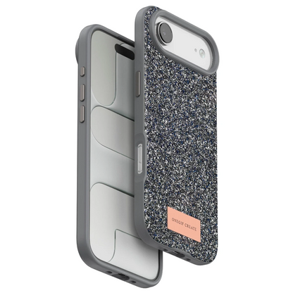 Onegif Apple iPhone 17 Air Bright Simli Kapak - Gümüş