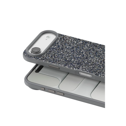 Onegif Apple iPhone 17 Air Bright Simli Kapak - Gümüş