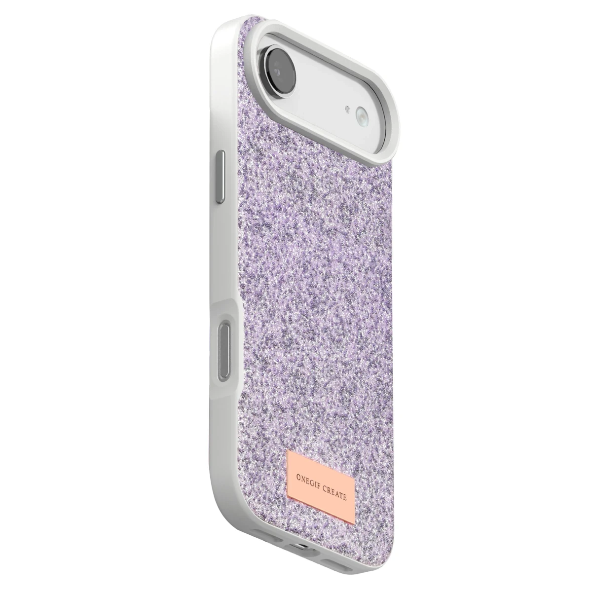Onegif Apple iPhone 17 Air Bright Simli Kapak - Lila