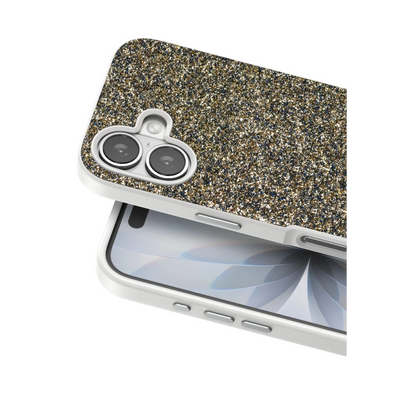 Onegif Apple iPhone 17 Bright Simli Kapak - Çöl Titanyum