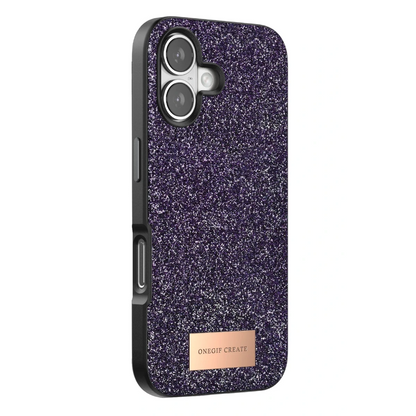 Onegif Apple iPhone 17 Bright Simli Kapak - Derin Mor