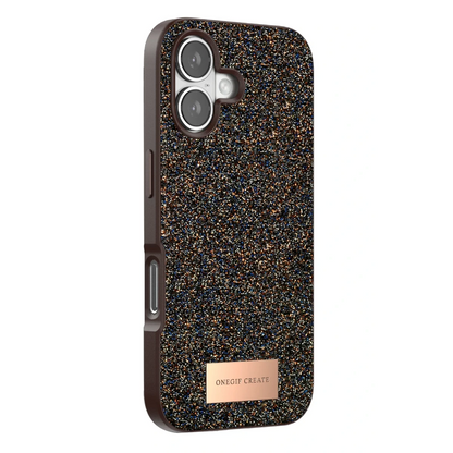 Onegif Apple iPhone 17 Bright Simli Kapak - Gold