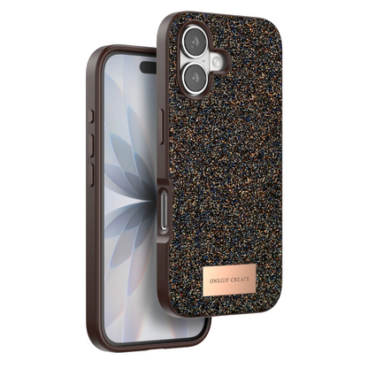 Onegif Apple iPhone 17 Bright Simli Kapak - Gold