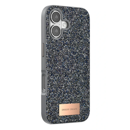 Onegif Apple iPhone 17 Bright Simli Kapak - Gümüş