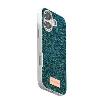Onegif Apple iPhone 17 Bright Simli Kapak - Koyu Yeşil