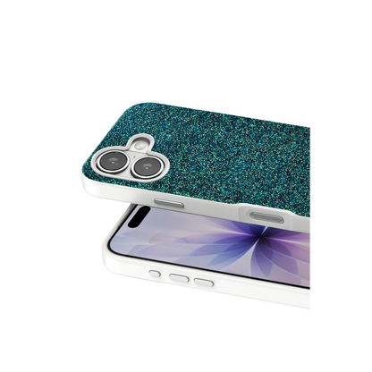Onegif Apple iPhone 17 Bright Simli Kapak - Koyu Yeşil
