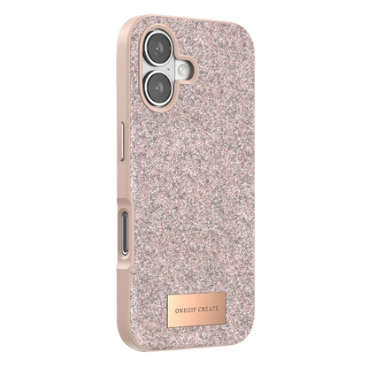 Onegif Apple iPhone 17 Bright Simli Kapak - Pembe