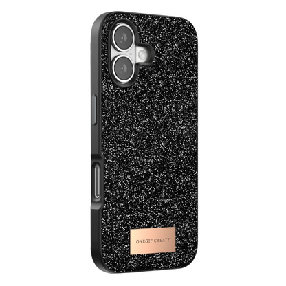 Onegif Apple iPhone 17 Bright Simli Kapak - Siyah