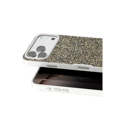 Onegif Apple iPhone 17 Pro Bright Simli Kapak - Çöl Titanyum